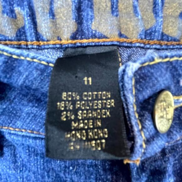 Vintage Rocawear Bootcut Jeans Womens 11 Blue Denim Y2K Logo Embroidered - Picture 11 of 11